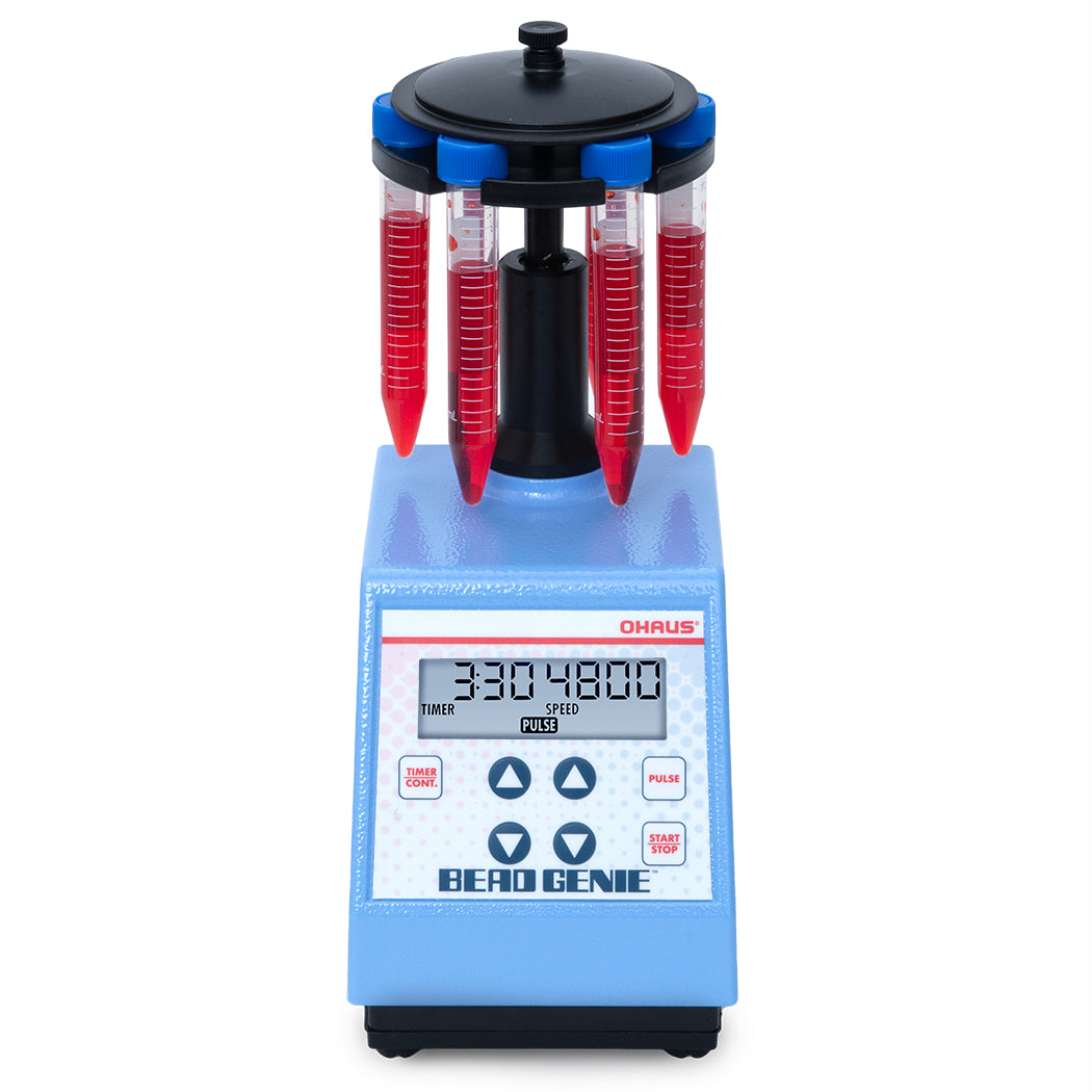 OHAUS Bead Genie bead beater with interchangeable tube holders
