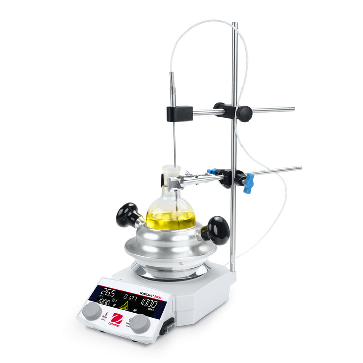 OHAUS Guardian™ 5000 Dry Synthesis Kits – e-G52HSRDA Hotplate Stirrer with Aluminum Flask Block