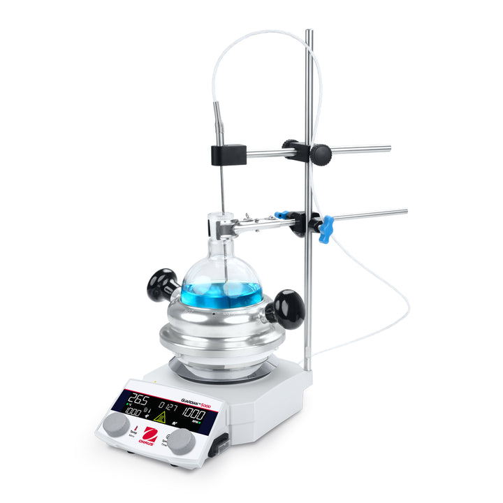 OHAUS Guardian™ 5000 Dry Synthesis Kits – e-G52HSRDA Hotplate Stirrer with Aluminum Flask Block