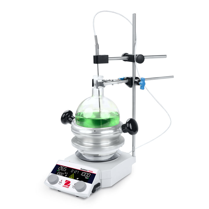 OHAUS Guardian™ 5000 Dry Synthesis Kits – e-G52HSRDA Hotplate Stirrer with Aluminum Flask Block