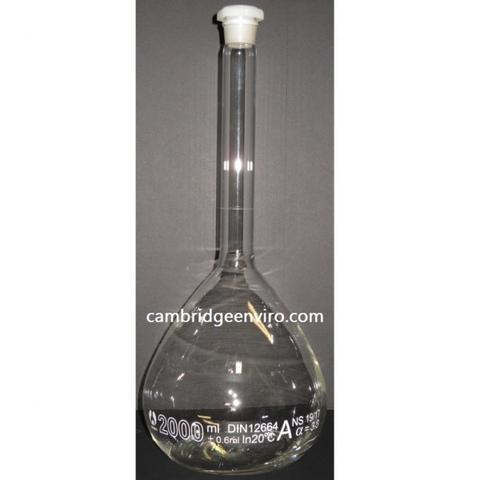 Class A Volumetric Flask with Plastic Stopper