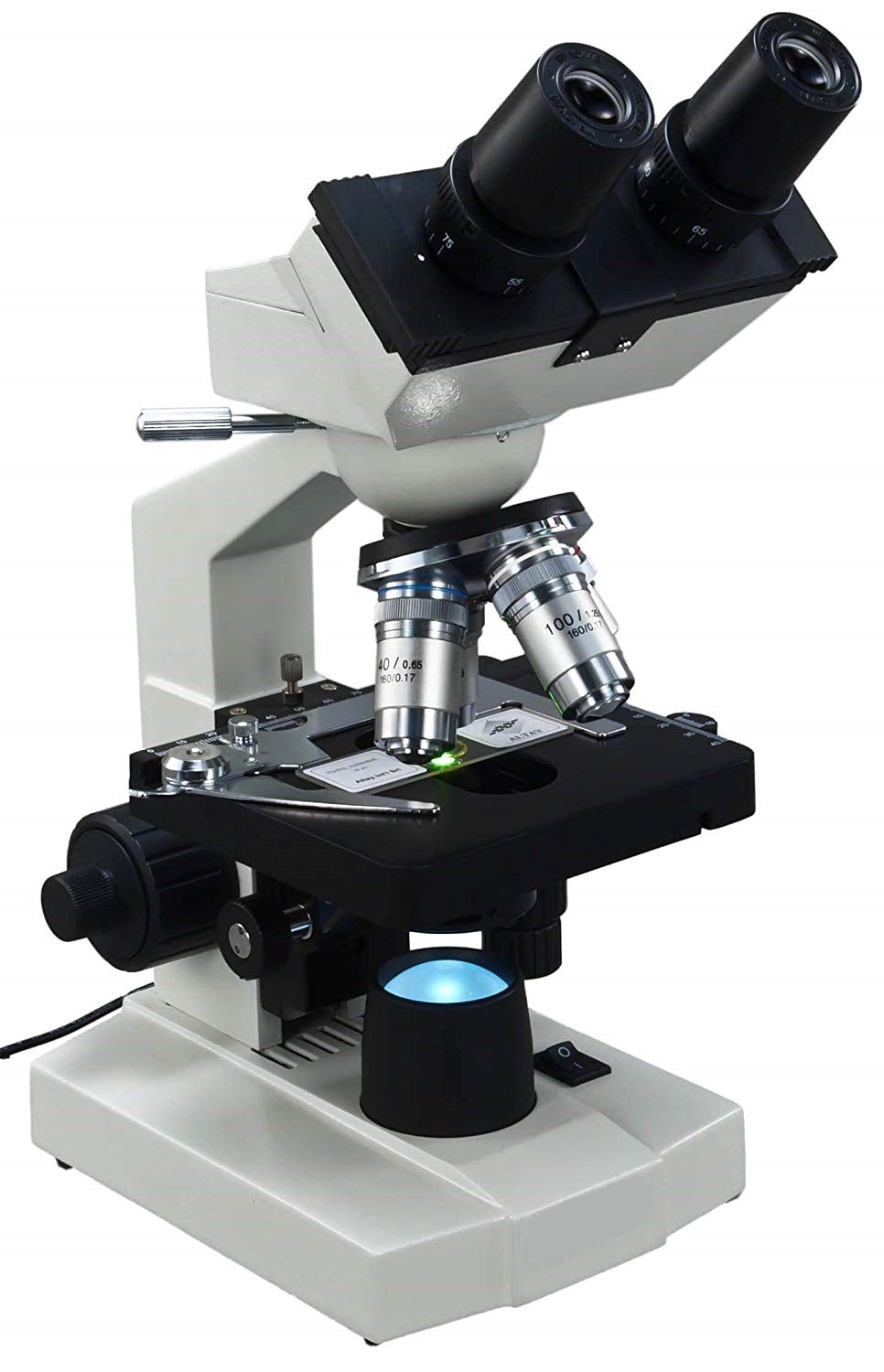 40X-2000X LED Binocular Compound Microscope