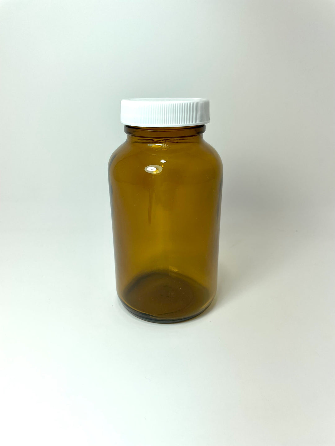 Wide Mouth Amber Glass Bottles