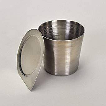15ml Stainless Steel  Crucible - High Form with Lid | Cambridge Environmental