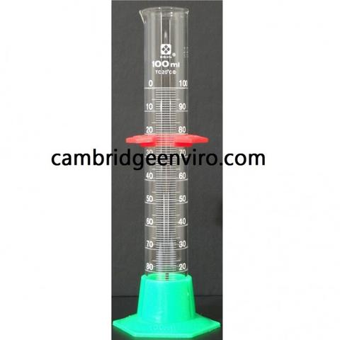Graduated Glass Cylinder with Removable Plastic Base and Guard