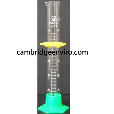 Graduated Glass Cylinder with Removable Plastic Base and Guard