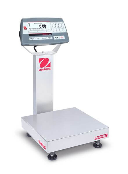 Ohaus Defender 5000 - 125kg x 5g Legal for Trade Bench Scale - 24" x 24"