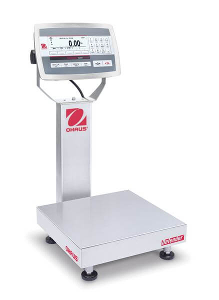 Ohaus Defender 5000 - 125kg x 5g Legal for Trade Bench Scale - 18" x 18"