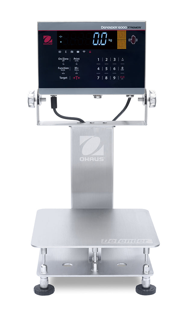 Ohaus Defender 6000 i-D61XWE5K1S6 - 5 kg x 0.5 g Washdown Legal for Trade Bench Scale