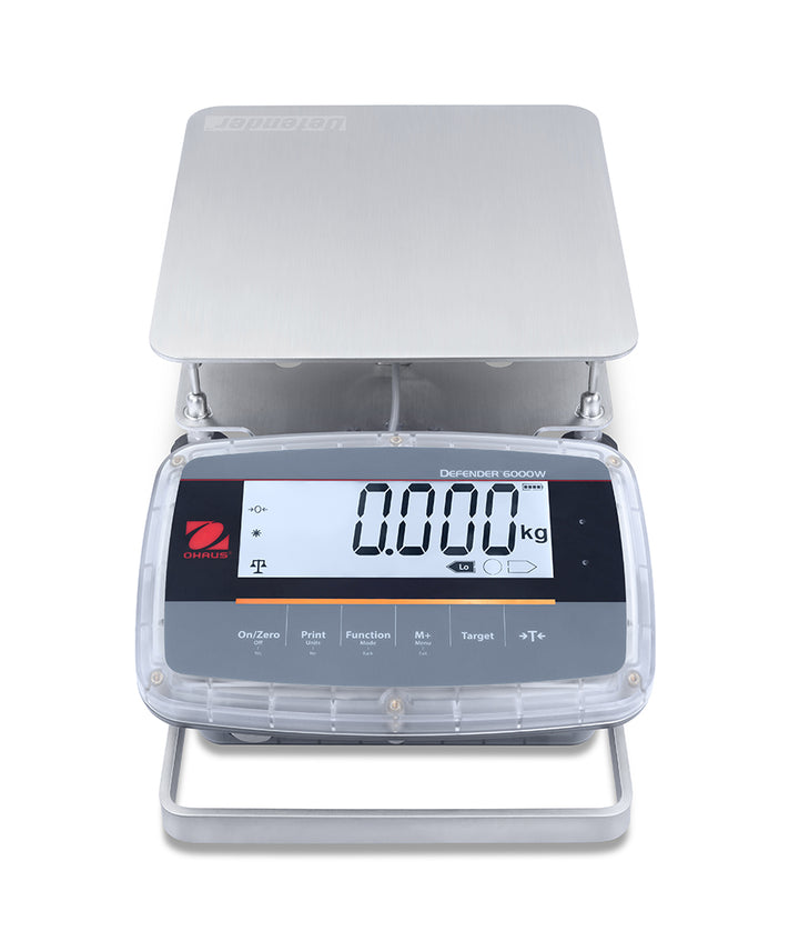 Ohaus Defender 6000  - 12.5 Kg x 1g Washdown Legal for Trade Bench Scale