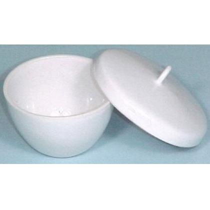 Low Form Porcelain Crucible with Lid