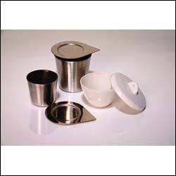 High Form Stainless Steel Crucible with Lid