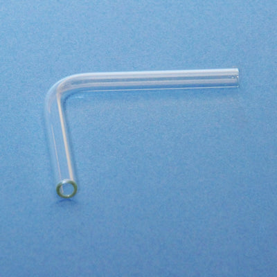 Glass Connector Tube with Right Angle Bend
