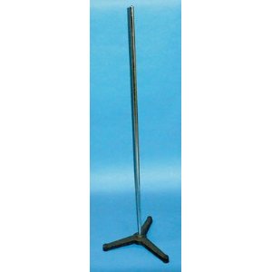 Support Rod with Cast Iron Triangular Base